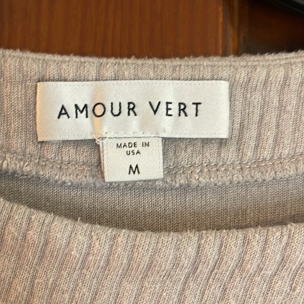 Amour Vert French terry blouse M - Picture 3 of 5